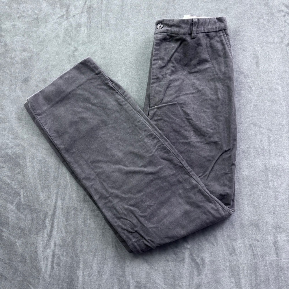Barneys New York CO-OP Mens 38 Gray Cotton Chinos Straight Leg Made in Italy